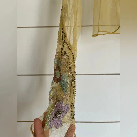 NWOT Free People Bali Posie Mesh Bead Embellished
Cami Top - Picture 8 of 13